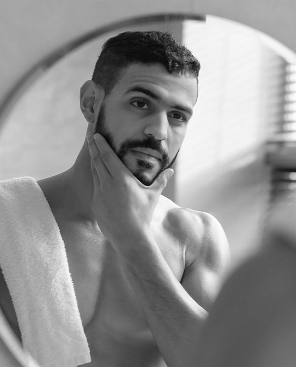 Homme • Fils tenseurs • Ovale du visage